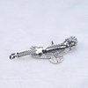 Iaceble Vintage Eagle Hair Clip Barrette Metal Bird Hair Clips Hairpin Silver Hair Barrette Head Clip Boho Eagle Hair Pin Accessories for Women and Girl Headdress (Silver)