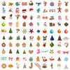 2023 Christmas Theme Stickers, 100PCS Non-Repeating Vinyl Waterproof Holiday Stickers, Holiday Gifts for Kids and Teens, Xmas Party Favorite