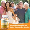 Calcium Magnesium Zinc Gummies with Vitamin D3 & K2 - Sugar Free Calcium Gummies for Women and Men - Bone & Immune Support - Non-GMO, Gluten-Free, Orange Flavored - 60 Gummies