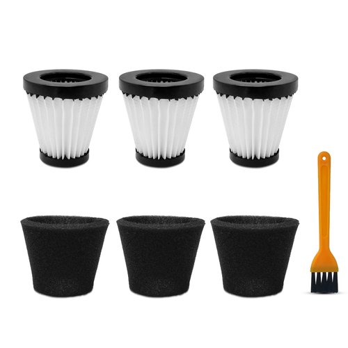 Smilefil 3 Pack Handheld Vacuum Cleaner Filter Compatible with Dirt Devil Scorpion Handheld Vacuum Cleaner Style F117, Compare to Part #AD40117