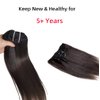 Last 5 Years Raw Natural Light Yaki Relaxed Straight Clip In Lift 613 Real One Donor Straight Virgin Human Hair Extensions Clip Ins Weft Extension For Black Women (yaki 20in, Natural Brown)