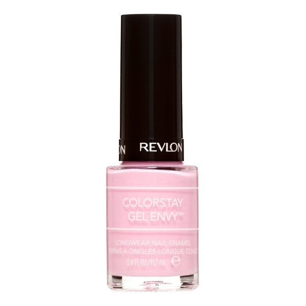 Revlon ColorStay Gel Envy Longwear Nail Polish, with Built-in Base Coat & Glossy Shine Finish, in Pink, 118 Lucky in Love, 0.4 oz