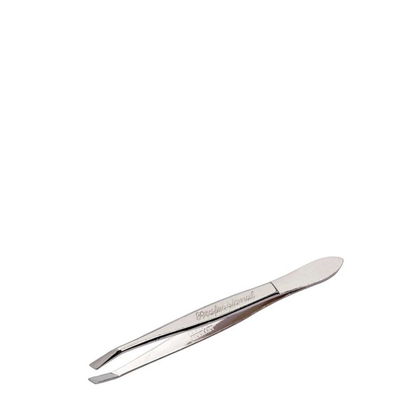 Solingen Stainless Steel Professional Slanted Tip Tweezers | Best Shaped for Eyebrows Extensions Chin Cheek Face Facial Hair | Made in Germany