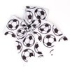 Soccer Jumbo Cheer Bow Soccer Ponytail Holder Sport Bows Soccer Ball Cheerleading Bow BBG66 (White)