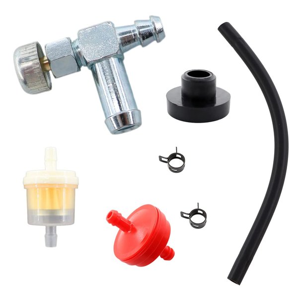 TOPREPAIR Gas Tank Grommet Bushing Shut-Off Valve for 33/64 Fuel Tank Hole Power Back GT5250 WK Generator 3000 5000 6250 Watts GX240 B100 Custom Pulling Tractor