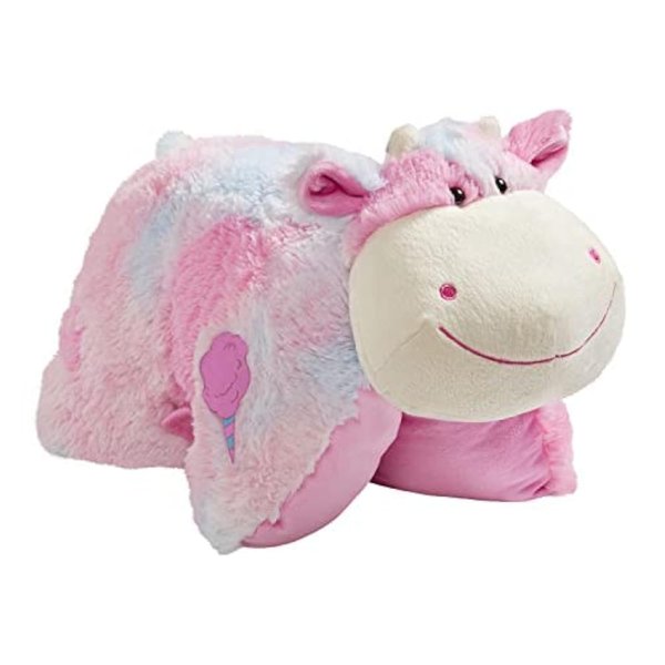 Pillow Pets Sweet Scented Cotton Candy Cow 18" Stuffed Animal Plush Toy