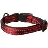 alcott Adventure Collar with Reflective Stitching & Neoprene Padding, Small, Red,CLR SM ES RD