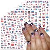 8 Sheets 4th of July Nail Art Stickers 3D Self-Adhesive Independence Day Nail Decals USA Flag Patriotic Nail Stickers Stars Stripes Eagle Nail Design Memorial Day Nail Supplies for Women Nail Decor