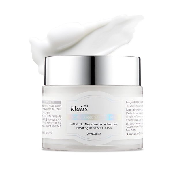[DearKlairs] Freshly Juiced Vitamin E Mask, Moisturizer, Boost the Effect Vitamin C, Niacinamide, Adenosine, 90ml, 3.04oz, vitamin c moisturizer, vitamin e cream, clear skin, antioxidant serum