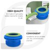 DOITOOL Toilet Rubber Wax Ring Toilet Flange Washer Odor Proof Toilet Bowl Seal Gasket for Home Hotel Bathroom Blue