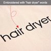 Hair Dryer Bags Drawstring Bag Container Hairdryer Bag, 11.8 by 13.8 Inch (Cotton, Beige)