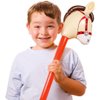 8PCS Inflatable Stick Horse - Pony/Christmas/Western Cowboy/Horse Baby Shower Birthday Party Decorations Supplies Favors Inflatable Horse Head Costume Stick (37 Inches)