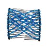 FXQHAN 4 Pieces Beads Hair Combs Magic Elastic Hair Clips Stretchy Hair Comb Double Clips for Women Hair Accessory