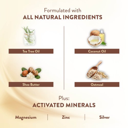 All Natural Dry Skin Body Lotion for Women, Moisturizer Cream by Terrasil | Shea Butter, Tea Tree, Lavender, Peppermint, Coconut Oil, Oatmeal, Vitamin E | Anti Itch | 3 oz (85g) Tube