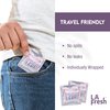 La Fresh Nail Polish Remover Wet Wipes with Lavender, Aloe Vera, and Vitamin E Pack of 50ct Acetone-Infused Pads - Nail Care Travel Essentials