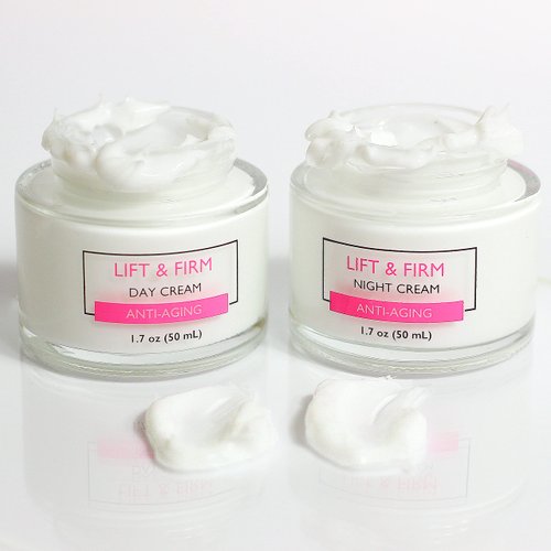 SpaScriptions Clinicals- Lift & Firm Day & Night Cream Set with Collagen - 2 Pack (1.7oz)
