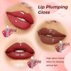 Lip Plumping Gloss, Juicy & Glossy Lip Gloss Set for Women,Moisturising Lip Tint Stain, Lip Oil Glossy Shimmer, Hydrating Mirror Liquid Lipstick,Velvet Lip Glaze, Lip Makeup Gifts