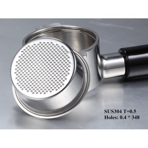 CAPFEI 51mm Bottomless Portafilter Compatible with Gevi Espresso Machine, 51mm portafilter 3 ears with Prongs Thickness 4mm