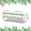 Jungle Safari Party Tablecloth Wild One Tablecloth Animal Print Table Cover Sage Green Baby Shower Decorations Zoo Plastic Table Cover for Boys Kids Birthday Decoration Supplies, 108 x 54 Inch (3 Pcs)