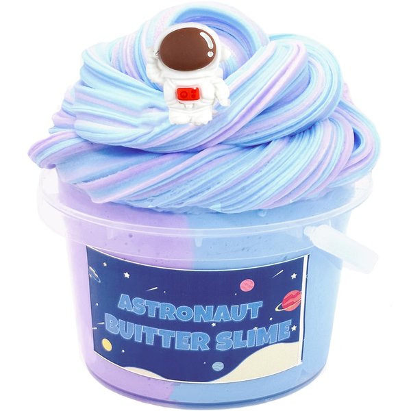 Blue Cake Slime,Non Sticky,Super Soft Sludge Toy,Birthday Gifts for Kids 4-12,DIY Butter Slime Party Favor for Girls & Boys