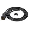 Gilardino 7 Way Trailer Plug, 7 pin Trailer Wiring Harness, 8 Feet 7-Wire Trailer Adapter Cord for RV