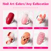 AIJIMEI Solid Nail Gel Polish with Nail Glitter & Nail Blending Glue Kit 3in1 Solid Cream GelPolish with Nail Blending GlueGel for DIY NailArt Design GelNail Polish Thinner