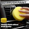 2Pcs Painting Sponges Set - Round Paint Sponge for Smooth Application - Reusable Sponges for Brush-Free Painting - Ideal for Furniture & Craft Projects