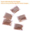 Brown Hair Net 100Pcs,WeKen Individual Package 20 Inches Invisible Elastic Edge Mesh Bun Hair Nets for Food Service, Ballet Bun, Sleeping, Women and Wig