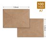 100 Pack Invitation Envelopes-A7 Brown Kraft Invitation Envelopes Used for 5x7 Cards Used for Weddings,Invitations, Baby shower, Office