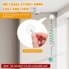Woanger 4 Pcs Cat Spring Toys Hanging Cat Toy Hanging Door Interactive Cat Toys Cat Ball Toys with Bell Long Tail Stretchable Soft Plush Cat Teaser Toy for Kitten Chase Play and Kill Time, Gradient