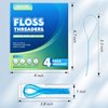 Kuvvfe Floss Threaders,Deep Clean Floss for Braces, Bridges, Implants|200Count (Pack of 4)