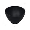 ForPro Professional Collection Silicone Mixing Bowl, Black, Flexible, Odorless, for Mixing Facials, Massage, Body & Other Products, 14 oz