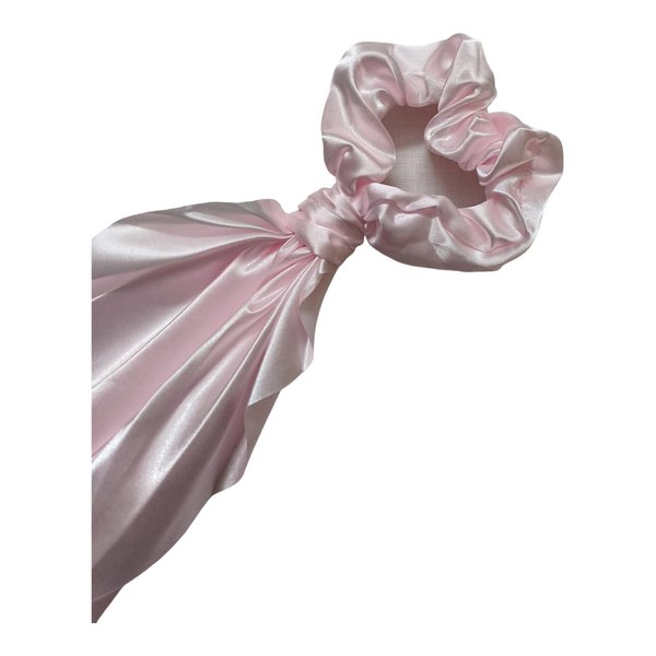 Silk Hair Scarf Scrunchies: 6-Piece Set With Elegant Satin Bow Pestal Colors Accents For Versatile Styling Options