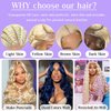 Anicekiss 613 Blonde Lace Front Wig Human Hair 13x4 613 Body Wave Human Hair Wigs for Women 180% Density Blonde Lace Front Wigs Human Hair Pre Plucked with Baby Hair 20Inch