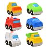 Number 1 in Gadgets Mini Toy Vehicles for Toddlers, 6 Pack Dump Truck Car Fire Truck Construction Police Ambulance Plastic Cars Play Kit Set