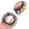 1 Pc Black Stretchy Full Circles Comb Plastic Circular Hair Comb Stretchy Headband Holder For Women Girls Comb Hair Clips Broken Hair Ar Hair Combs Styling Bobby pins and hair accessories