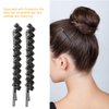 4 Pieces Hair Jewelry Bobby Pins Rhinestone Bobby Pins, Clear Crystal Hair Pins Metal Clips Wedding Party Accessories for Women (Black)
