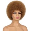 G&T Wig Afro Puff Wigs for Black Women 70s Wigs Natural Looking Fluffy and Bouncy Afro Curly Wigs for Daily Party Use (30#)