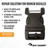 Sea To Summit Unisex's 1 Pin Field Repair Side Release Buckle-Black, 25 mm