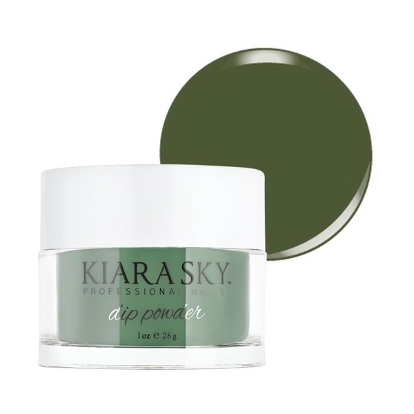 Kiara Sky Long Lasting Nail Dip Powder Green Tones 1 oz, Hush Hush