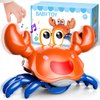 Beby Buty Crawling Crab Baby Toy, Infant Tummy Time Walking Dancing Moving Crab Toys for Babies Girl Boys, Crawling Crab Baby Toy Toddler Birthday Gifts