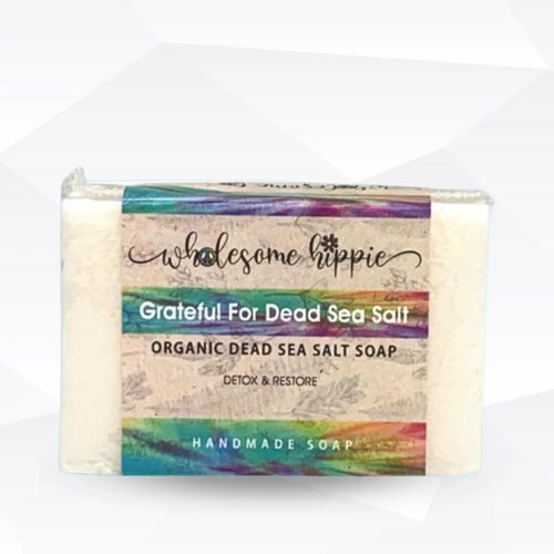 Wholesome Hippy Naturals Grateful For Dead Sea Salt Handmade Soap