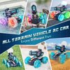 Lehoo Castle Amphibious Remote Control Car, 4WD RC Cars for Boys Age 8-12 with Water Gun, Remote Control Boat for Kids, Toys for 6 7 8 9 Year Old Boy