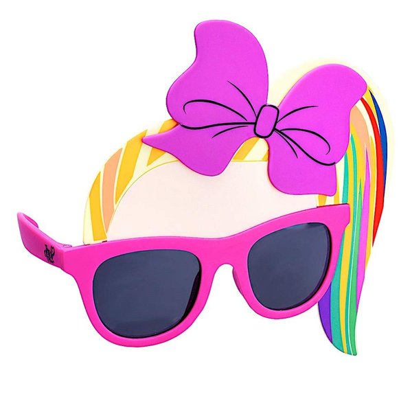 Sun-Staches JoJo Siwa Sunglasses | Rainbow Ponytail Costume or Dress Up Accessory | One Size Fits Most Kids