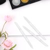 WLLHYF 3 Pieces Glass Cuticle Pusher Dual Ended Manicure Stick Cuticle Remover Tool Nail File Cuticles Care (clear)