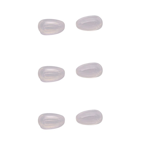 Lot of 3 Pairs NicelyFit Clear Nose Pads for Oakley Eyeglass Frames Keel Tincan Tinfoil Tailpin Caveat Feedback Holbrook Metal Tailback etc