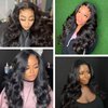 Tendersse Pre Cut Lace Front Wigs Human Hair Bouncy Body Wave Wigs 250% Density 100% Human Hair 12A Loose curl 13x4 Lace Frontal Wigs Pre Plucked with Baby Hair(22Inch)