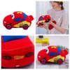 Xshelley 9.5 inch Car Plush Toy, Car Shaped Plush Pillow, Super Cute Car Plush Cushion, Racing Car Stuffed Doll Great Gift for Kids Birthday Party