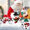 CIEOVO 12 Set Christmas Snowman DIY Craft Kits Build Snowman DIY Craft Snowman Making Accessories for Winter Holiday Christmas Party Supplies Stuffers Xmas Gift