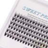 Bodermincer 20 Root Thickness 0.07mm C Curl 3D Individual Eyelashes Extension Soft Black Fake False Eye Lashes Tools (10mm)